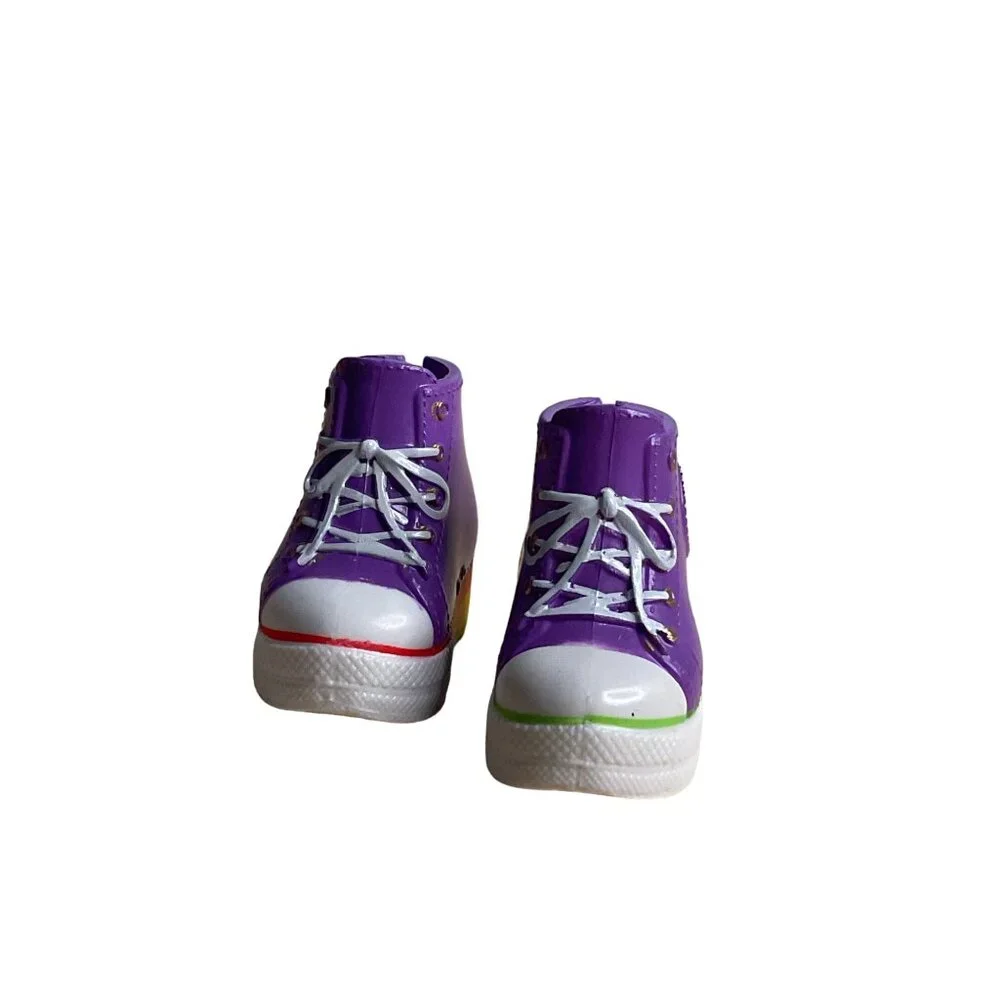 Rainbow High Doll Shadow High Shoes Purple High Tops Rainbow Sole Accessories
